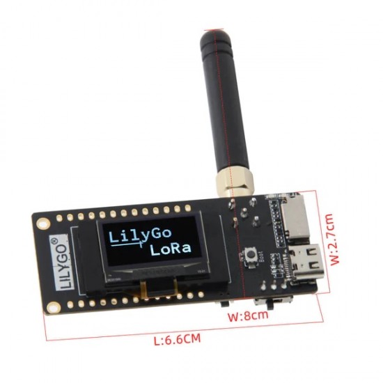 LILYGO T3-S3 V1.0 ESP32-S3 LoRa SX1276 868/915 Mhz WIFI+Bluetooth Module (H596)