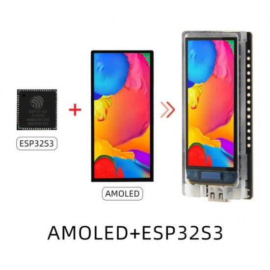 LILYGO T-Display S3 AMOLED Touch With 1.91inch AMOLED Screen Display Module - Solder Version (H705)