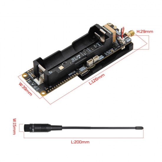 LILYGO T-TWR REV2.1 ESP32-S3-WR0OM-1-N16R8 UHF 400-480MHz Wireless Module Development Board With 1.3inch OLED Display (H709)