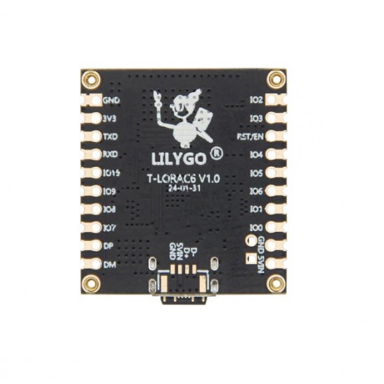 LILYGO T-Lora C6 ESP32-C6 + SX1262 LoRa 868MHz WiFi, Bluetooth & Thread/Zigbee Wireless Module Development Board (H725)