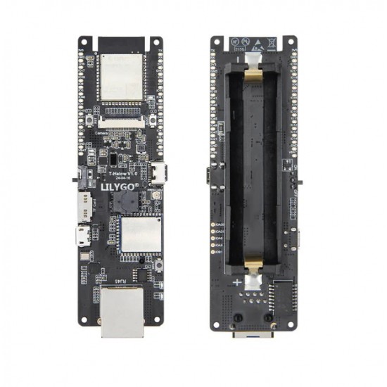 LILYGO T-Halow ESP32-S3 - RJ45 Port - Camera Slot - 16MB Flash 8MB PSRAM - 18650 Battery - Wireless WiFi Bluetooth Development Board (H743)