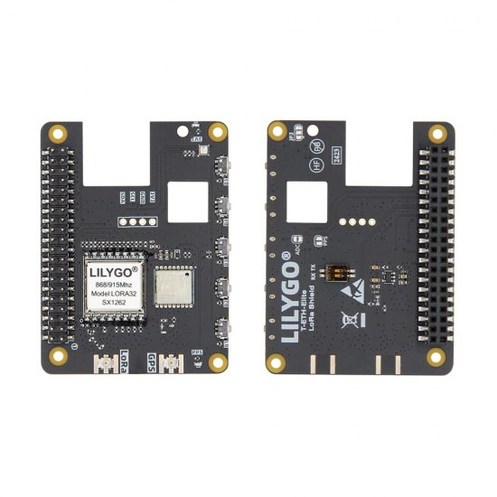 LILYGO T-ETH ELite SX1262 868MHz LoRa Shield Expansion Board With L76K GPS Module, 40 Pin GPIO, Compatible With T-ETH ELite Board (H744-04)