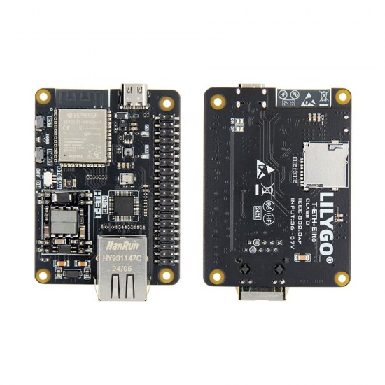 LILYGO T-ETH ELite ESP32-S3 + W5500 Ethernet PoE + 40 Pin GPIO WiFi Bluetooth Development Board (H744)