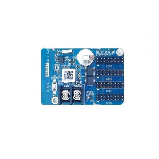 HD-W4A 4 Line Single Color LED Display Wi-Fi Control Card | 768 * 64 Pixels | 4x HUB12 HD-W4A 4 Line Single Color LED Display Wi-Fi Control Card | 768 * 64 Pixels | 4x HUB12