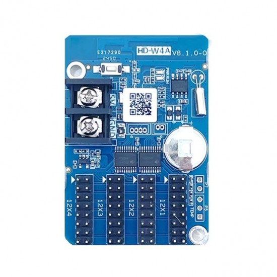 HD-W4A 4 Line Single Color LED Display Wi-Fi Control Card | 768 * 64 Pixels | 4x HUB12 HD-W4A 4 Line Single Color LED Display Wi-Fi Control Card | 768 * 64 Pixels | 4x HUB12