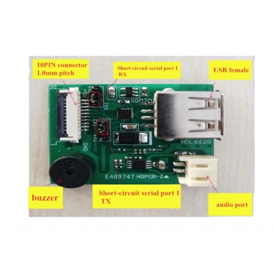 DWIN HDL662K USB to Serial Port FFC Adapter Board