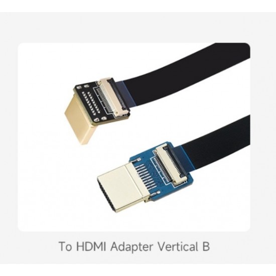Waveshare DIY HDMI Cable HDMI Adapter Vertical (B) Type Waveshare DIY HDMI Cable HDMI Adapter Vertical (B) Type