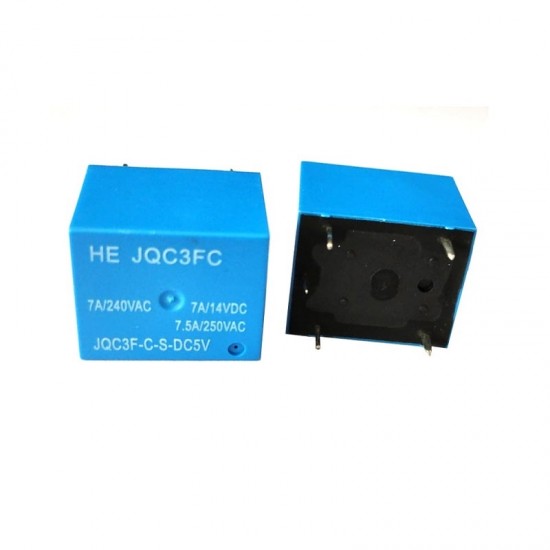HE JQC3F-C-S10-DC5V 5V 7A Sugar Cube Relay