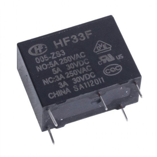 Hongfa HF33F/005-Z3 5V 3A PCB Mount Miniature Relay