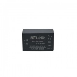 Hi-Link HLK-3M05C 3W Isolated AC-DC Power Supply Module | 85–265VAC to 5V 600mA DC Hi-Link HLK-3M05C 3W Isolated AC-DC Power Supply Module | 85–265VAC to 5V 600mA DC