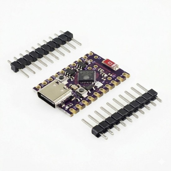 ESP32-C6 Super Mini Development Board - Based On ESP32-C6FH4 - WiFi 6 & Bluetooth 5 - Unsoldered Header (HW-754) ESP32-C6 Super Mini Development Board - Based On ESP32-C6FH4 - WiFi 6 & Bluetooth 5 - Unsoldered Header (HW-754)