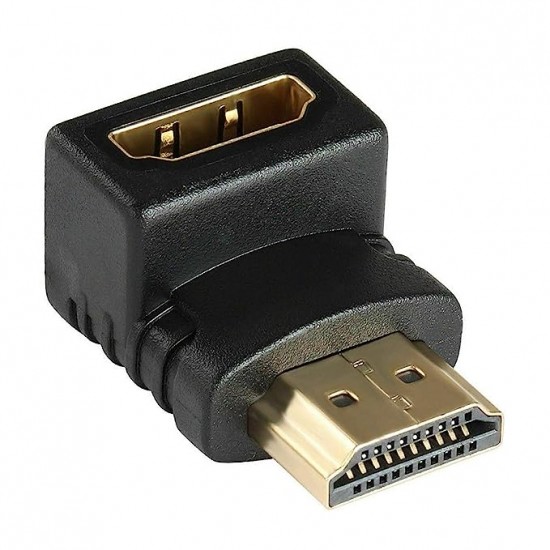 HDMI Male To HDMI Female 90 Degree L Shape Extender Adapter/Coupler/Joiner