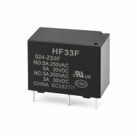 Hongfa HF33F/024-HSLTF 24V 10A PCB Mount Miniature Relay