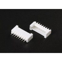 8 Pin HY 2.0mm Pitch Socket Male Connector with Buckle Lock - Through Hole