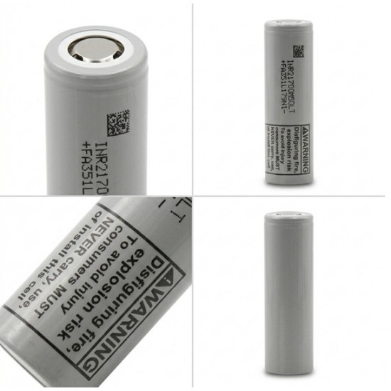 INR21700 M50LT 3.6V 5000mAh Li-ion Discharge (14A) Rechargeable Battery Cell INR21700 M50LT 3.6V 5000mAh Li-ion Discharge (14A) Rechargeable Battery Cell