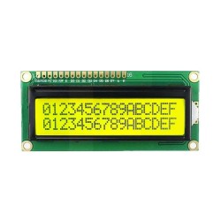 JHD162A 16x2 LCD - Y/G Background