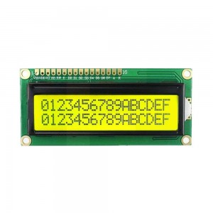 JHD162A 16x2 LCD - Y/G Background