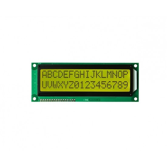 JHD162G 16x2 Big Jumbo Character LCD Display Yellow/Green Backlight JHD162G 16x2 Big Jumbo Character LCD Display Yellow/Green Backlight