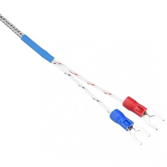 K Type Thermocouple Temperature Sensor Probe M12 Thread 2 Meter Cable 0–400°C Stainless Steel Braided | Industrial Temperature Sensor