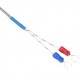 K Type Thermocouple Temperature Sensor Probe M12 Thread 2 Meter Cable 0–400°C Stainless Steel Braided | Industrial Temperature Sensor