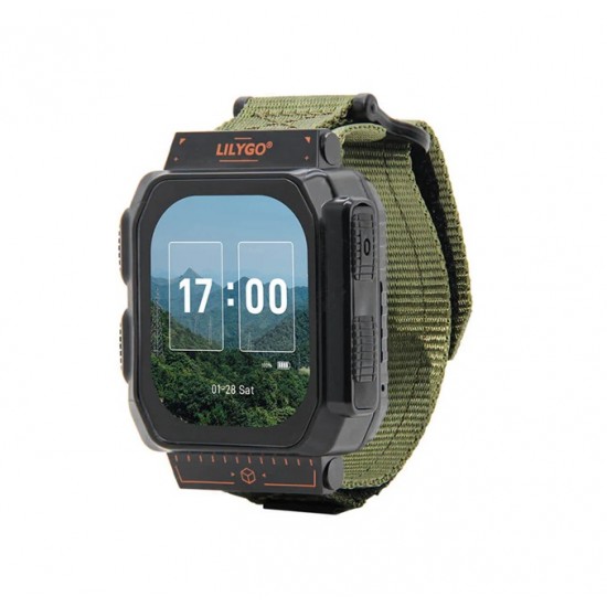 LILYGO T-Watch Ultra ESP32-S3 + SX1262 868MHz LoRa, 1100mAh, Microphone, WIFi, Bluetooth, ESP32-S3 Programmable Smartwatch With 2.01inch AMOLED Touch Display (K253-01)