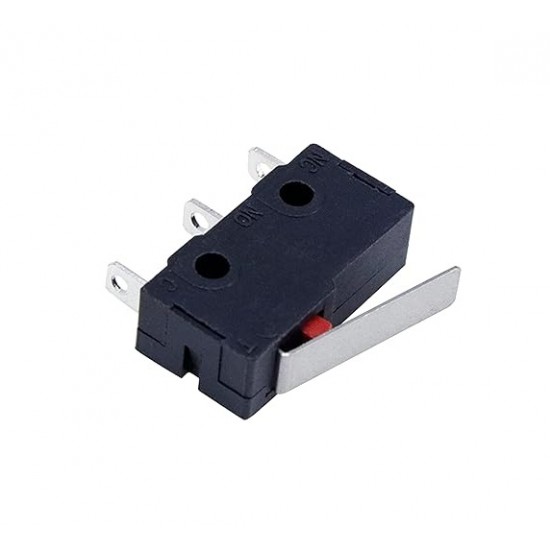 KW-12 3-Pin 5A 250V Micro Switch with Hinge Lever - SPDT NO / NC Snap Action Switch