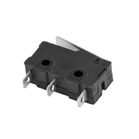 KW-12 3-Pin 5A 250V Micro Switch with Hinge Lever - SPDT NO / NC Snap Action Switch