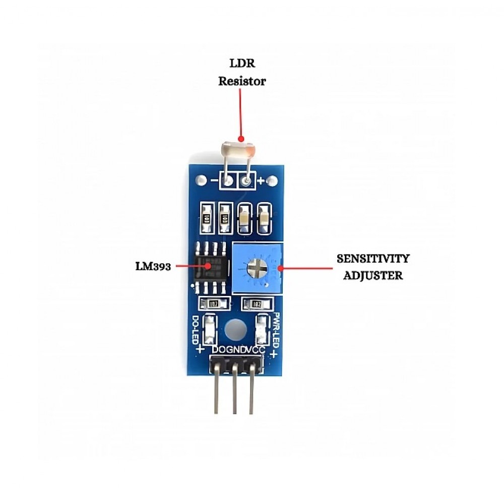 Light Sensor Module Fritzing Buy LM393 LDR Light Sensor Module With Digital Output - 3 Pin Online In ...