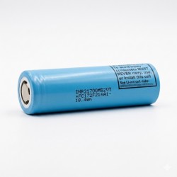 INR21700 M52V 3.6V 5000mAh High Capacity Discharge (15A) Rechargeable Li-ion Battery Cell INR21700 M52V 3.6V 5000mAh High Capacity Discharge (15A) Rechargeable Li-ion Battery Cell