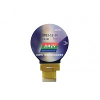 DWIN 2.1inch Circular IPS TFT LCD, Capacitive Touch, IPS TFT 480x480 350nit LCD Display, LI48480T021BA4098-TCF