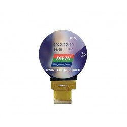 DWIN 2.1inch Circular IPS TFT LCD, Capacitive Touch, IPS TFT 480x480 350nit LCD Display, LI48480T021BA4098-TCF