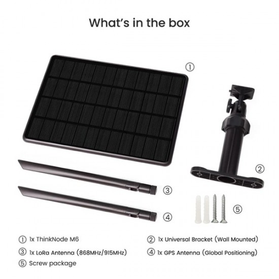 Elecrow ThinkNode M6 Outdoor Solar Power for Meshtastic, Powered By nRF52840 Supports GPS-868 MHz Elecrow ThinkNode M6 Outdoor Solar Power for Meshtastic, Powered By nRF52840 Supports GPS-868 MHz