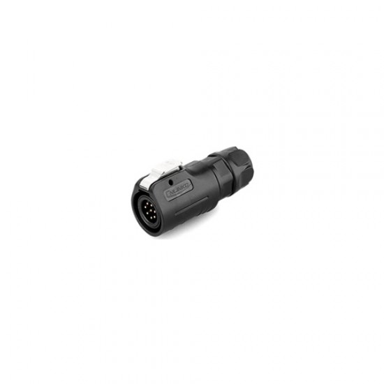 CNLINKO 8 Pin Male Plug IP67 Waterproof Power Connector Plastic Shell Solder Terminal - LP-12-C08PE-02-001