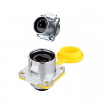 LP24 RJ45 Cat5e Female Socket Ethernet Connector IP67 Waterproof - LP-24-J/RJ45/213/SX-43-401