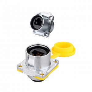 LP24 RJ45 Cat5e Female Socket Ethernet Connector IP67 Waterproof - LP-24-J/RJ45/213/SX-43-401 LP24 RJ45 Cat5e Female Socket Ethernet Connector IP67 Waterproof - LP-24-J/RJ45/213/SX-43-401