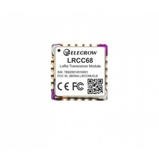 Elecrow LRCC68 Long-Range LoRa Wireless Transceiver Module | Ultra-Low Power | IoT/Industrial - Support 850~930MHz LoRa Band