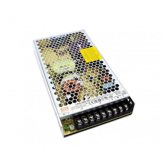 Mean Well LRS-200-24 24V 8.8A 211.2W Switching Power Supply (SMPS) - Single Output Mean Well LRS-200-24 24V 8.8A 211.2W Switching Power Supply (SMPS) - Single Output