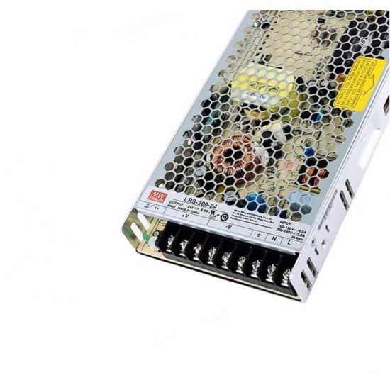 Mean Well LRS-200-24 24V 8.8A 211.2W Switching Power Supply (SMPS) - Single Output Mean Well LRS-200-24 24V 8.8A 211.2W Switching Power Supply (SMPS) - Single Output
