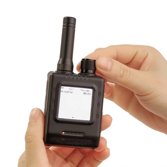 Elecrow ThinkNode M1 Walkie-Talkie- LoRa Meshtastic Transceiver | With 1.54inch EPD Screen|GPS function|nRF52840-With Case-868/915MHz