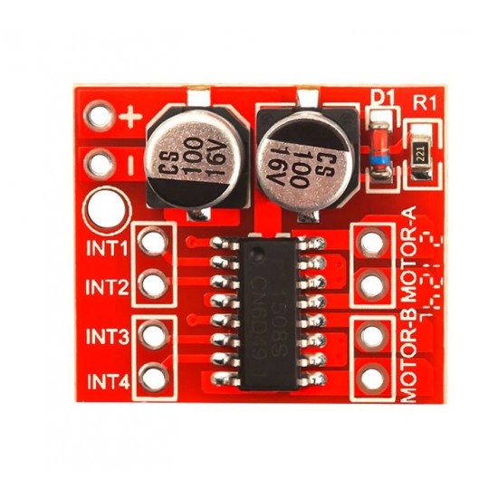 MX1508 Dual H Bridge DC PWM Stepper Motor Driver (HW-354) MX1508 Dual H Bridge DC PWM Stepper Motor Driver (HW-354)