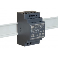 Mean Well HDR-60-15 15V 4A 60W DIN Rail Power Supply - Single Output Mean Well HDR-60-15 15V 4A 60W DIN Rail Power Supply - Single Output
