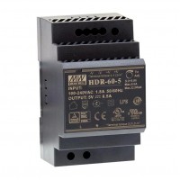 Mean Well HDR-60-5 5V 6.5A 32.5W DIN Rail Power Supply - Single Output