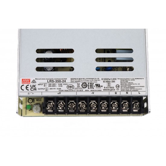 Mean Well LRS-350-24 24V 14.6A 350.4W Switching Power Supply (SMPS) - Single Output