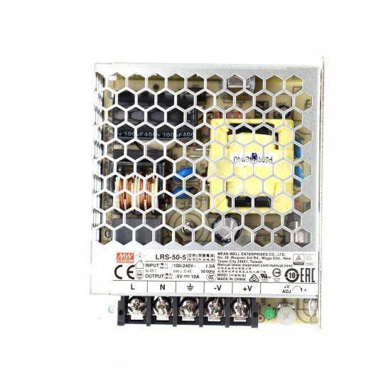 Mean Well LRS-50-5 5V 10A 50W Switching Power Supply (SMPS) - Single Output Mean Well LRS-50-5 5V 10A 50W Switching Power Supply (SMPS) - Single Output