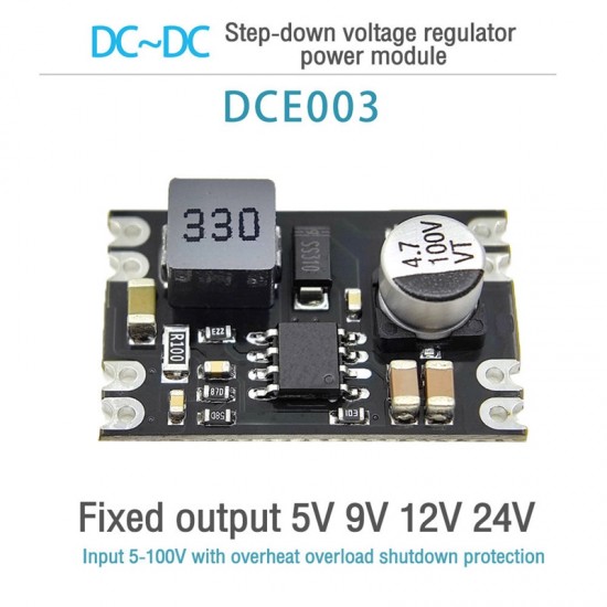25V-100V to 24V 2A DC-DC Step Down Buck Converter Module