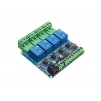Modbus RTU 12V 4-Channel Relay Module – RS485 Industrial Relay Control Board