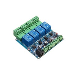 Modbus RTU 12V 4-Channel Relay Module – RS485 Industrial Relay Control Board