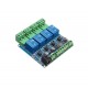 Modbus RTU 12V 4-Channel Relay Module – RS485 Industrial Relay Control Board
