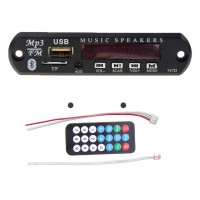 Bluetooth MP3 Decoding Board Module with inbuilt SD Card Slot / USB / FM / and Remote Control