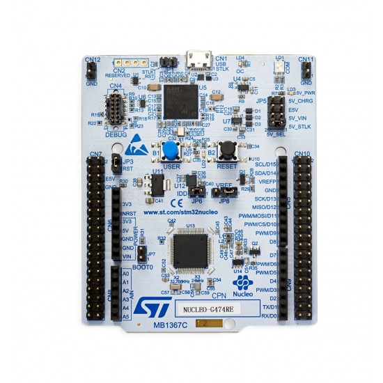 NUCLEO-G474RE - STM32G474RE ARM Cortex-M4 MCU 32-Bit Embedded Evaluation Board
